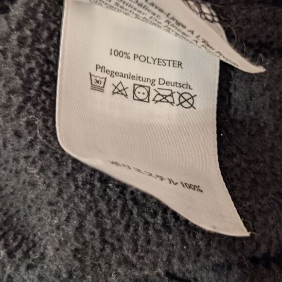 Eddie BAUER Half Zip Black Fleece Polartec Pull Size L @M - Picture 6 of 7